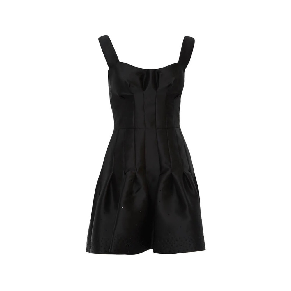 Flattering black mini dress, Size: 36, Brand : Gizia Women’s Fashion